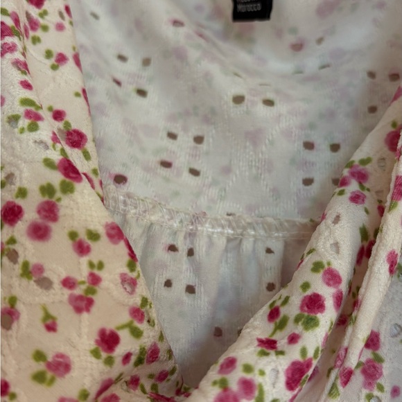 New Look White Puff Sleeve Ruffled Blouse - Picture 2 of 3